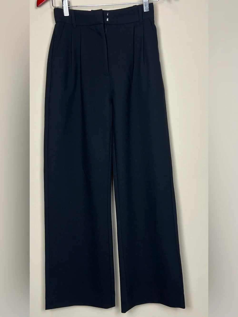 Abercrombie & Fitch Black Sloan Tailored Wide-Leg Pants Size 24/00R